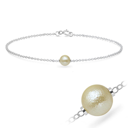 Cotton Pearl Silver Bracelets BRS-518-CTP02
